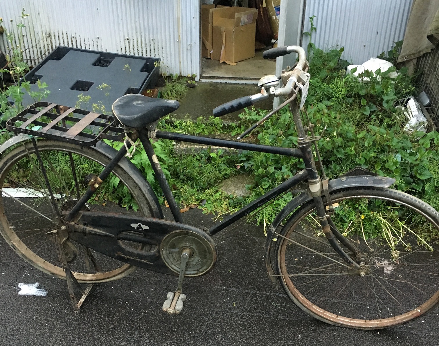 実用車 安藤自転車 威力号 昭和レトロ - 広島県の自転車